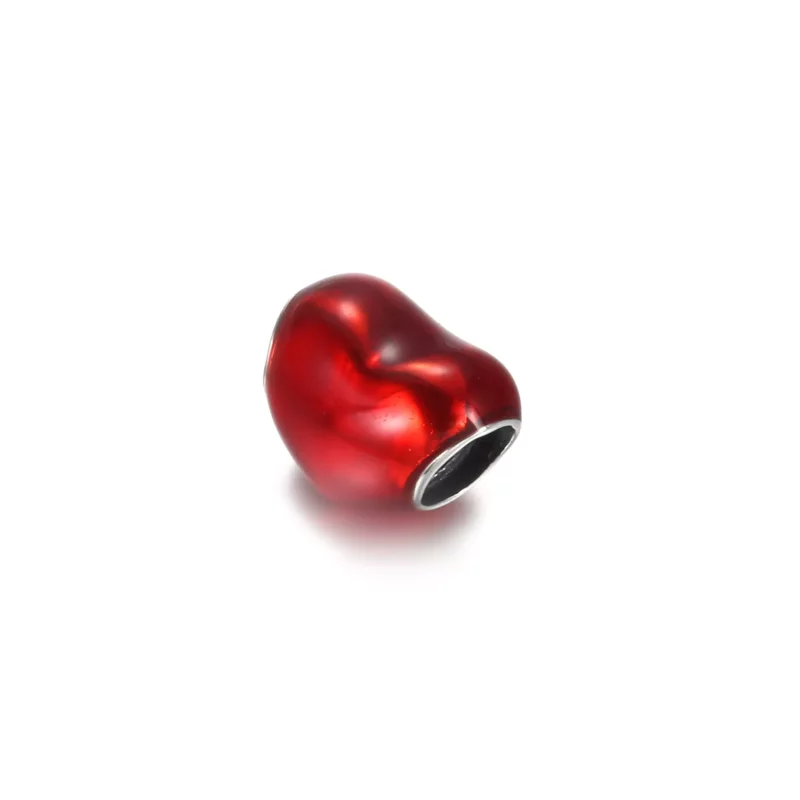 (afbeelding voor) Metallic Red Heart Bedel 799291c02 - Bekijken 2