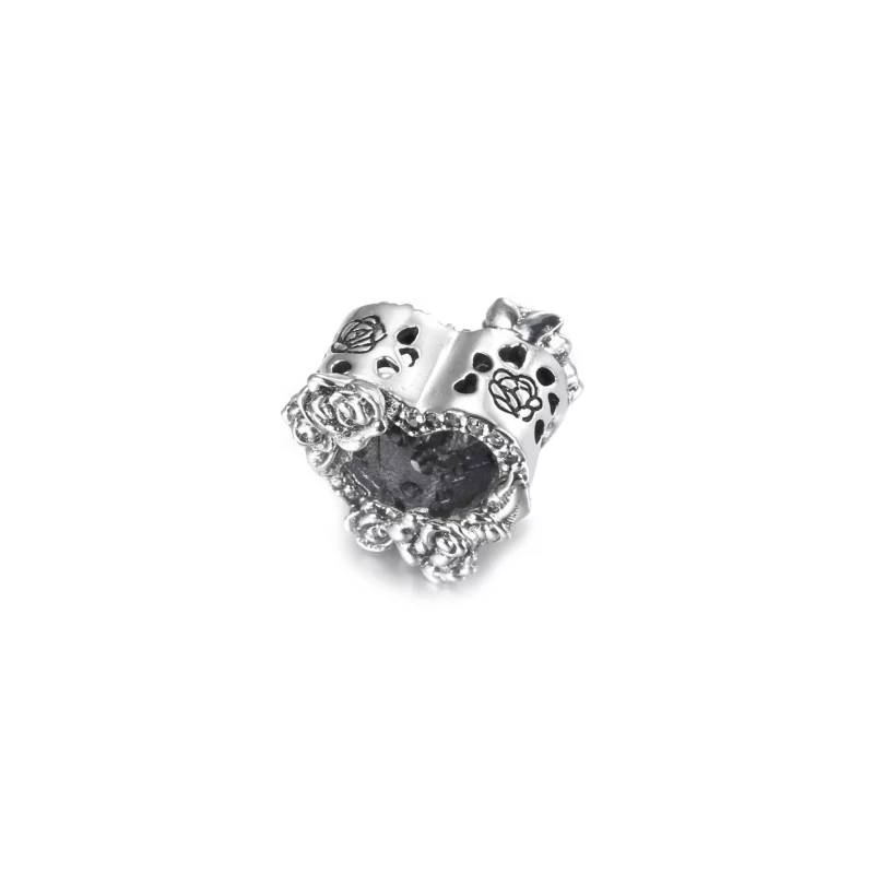 (afbeelding voor) Open Heart Rose Flowers Bedel 799281c01 - Bekijken 2