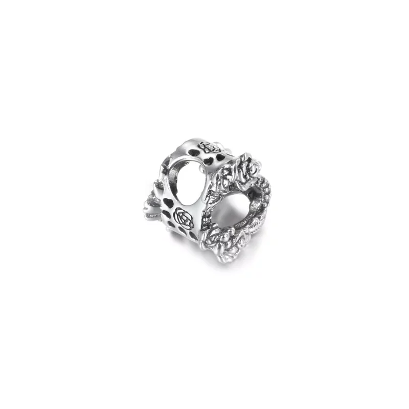 (afbeelding voor) Open Heart Rose Flowers Bedel 799281c01 - Bekijken 3