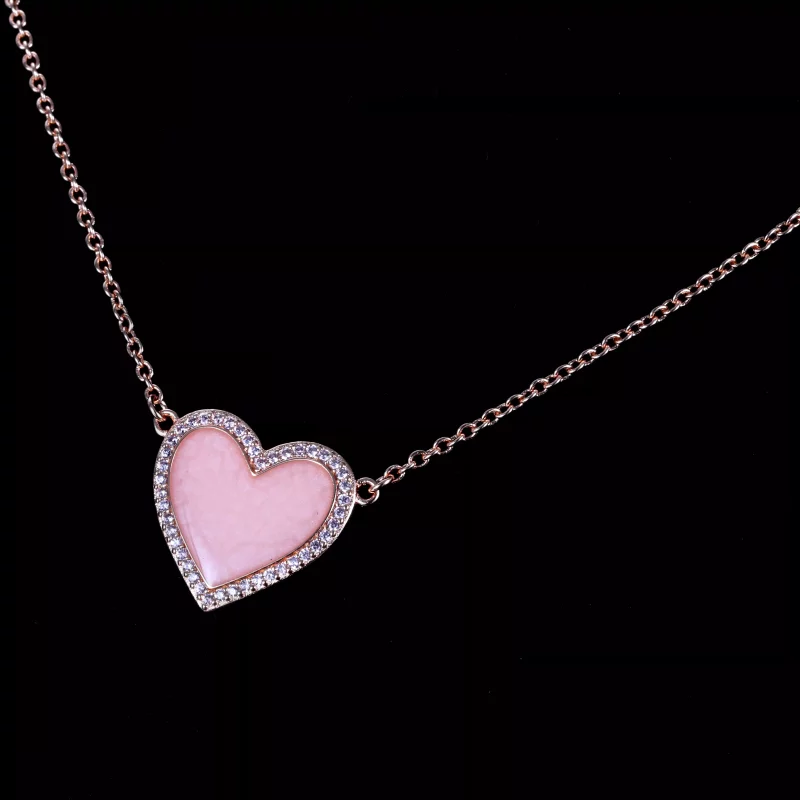 (afbeelding voor) PANDORA Het roze Hart van de Werveling Ketting - 389279C01 - Bekijken 6
