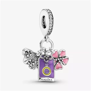 (afbeelding voor) PANDORA Japanse Sakura, Omamori & Fan Hangende Bedel - 799326C01