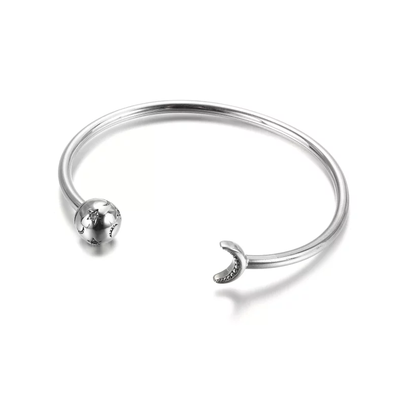 (afbeelding voor) PANDORA Maan & Sterren Open Bangle - 599120C01 - Bekijken 2