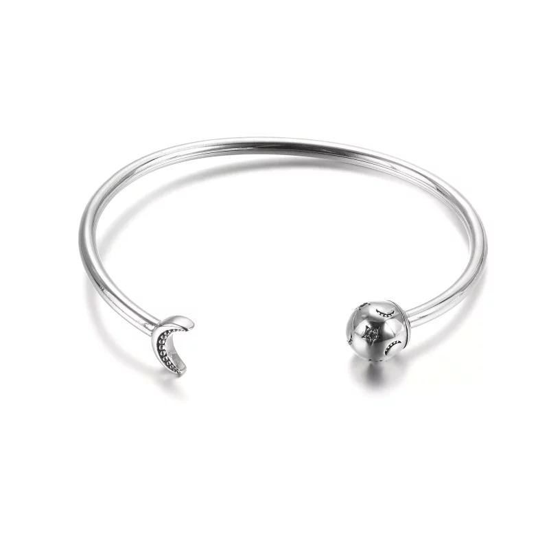 (afbeelding voor) PANDORA Maan & Sterren Open Bangle - 599120C01 - Bekijken 4
