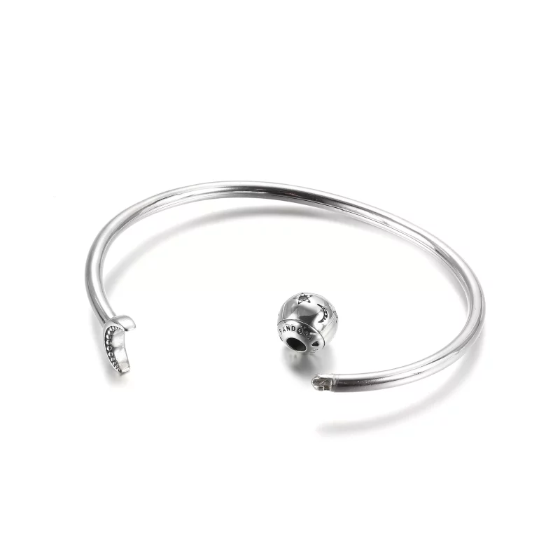 (afbeelding voor) PANDORA Maan & Sterren Open Bangle - 599120C01 - Bekijken 5