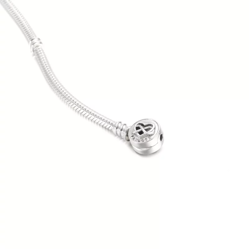 (afbeelding voor) Pandora Moments Heart Infinity Clasp Snake Chain Bracelet - 599365C00 - Bekijken 5