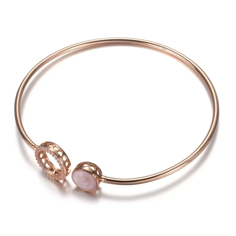 (afbeelding voor) PANDORA Roze Werveling Bangle - 589287C01 - Bekijken 2