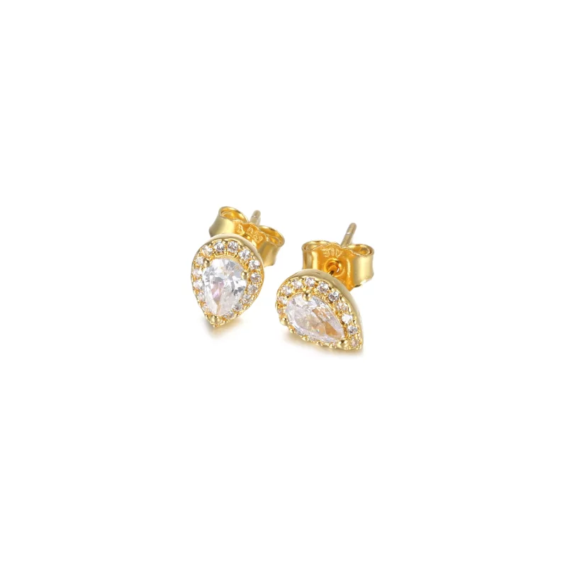 (afbeelding voor) PANDORA Sprankelende Teardrop Halo Oorknopjes - 268724C01 - Bekijken 2