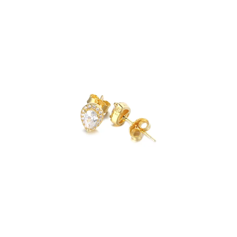 (afbeelding voor) PANDORA Sprankelende Teardrop Halo Oorknopjes - 268724C01 - Bekijken 3