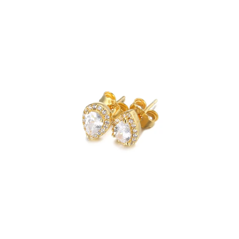 (afbeelding voor) PANDORA Sprankelende Teardrop Halo Oorknopjes - 268724C01 - Bekijken 5