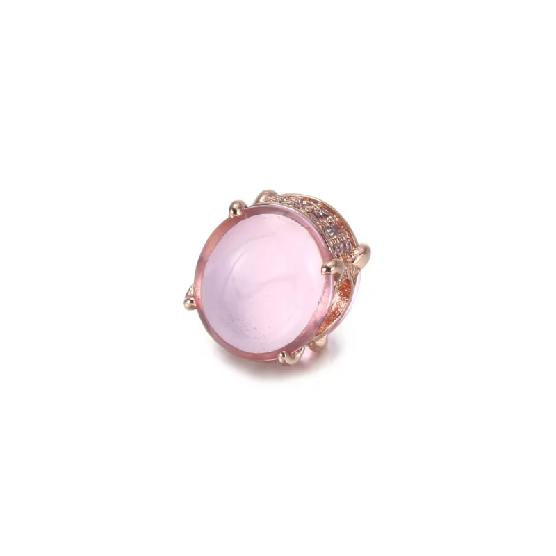 (afbeelding voor) Pink Oval Cabochon Bedel 789309c02 - Bekijken 2