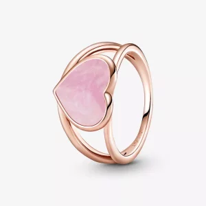 (afbeelding voor) Pink Swirl Heart Statement Ring 189263c01