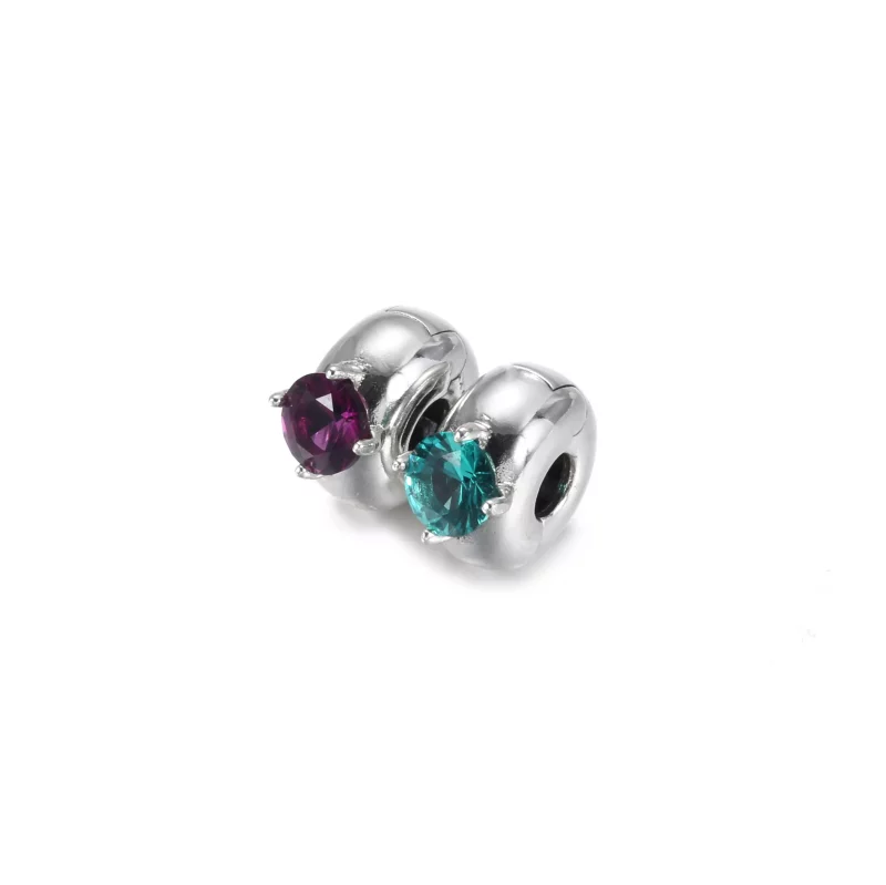 (afbeelding voor) Purple Round Solitaire Clip Bedel 799204c02 - Bekijken 2