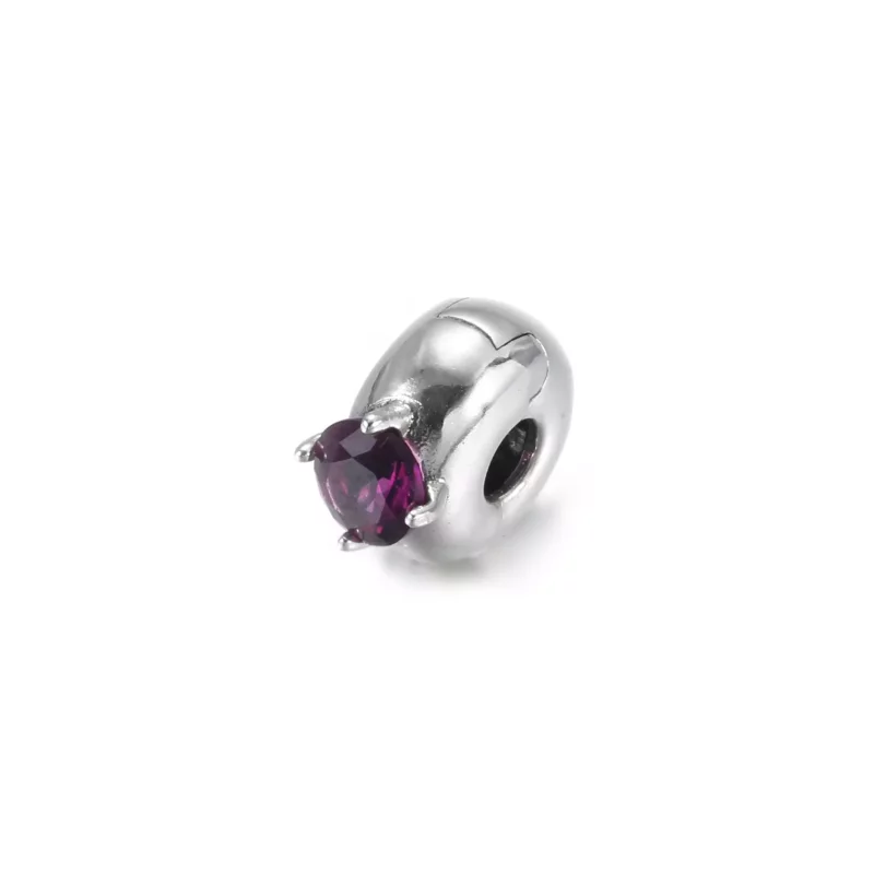 (afbeelding voor) Purple Round Solitaire Clip Bedel 799204c02 - Bekijken 3