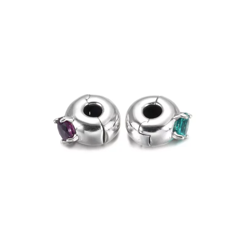 (afbeelding voor) Purple Round Solitaire Clip Bedel 799204c02 - Bekijken 5