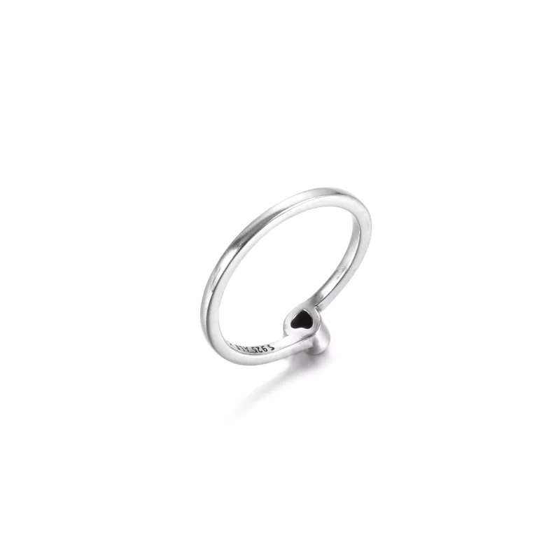 (afbeelding voor) Red Tilted Heart Solitaire Ring 199267c01 - Bekijken 5