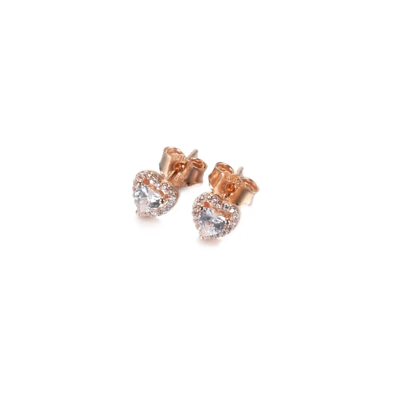 (afbeelding voor) Sparkling Elevated Heart Stud Earrings 288427c01 - Bekijken 2