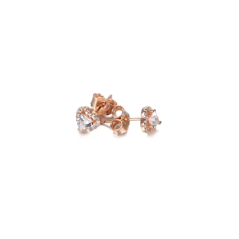 (afbeelding voor) Sparkling Elevated Heart Stud Earrings 288427c01 - Bekijken 4
