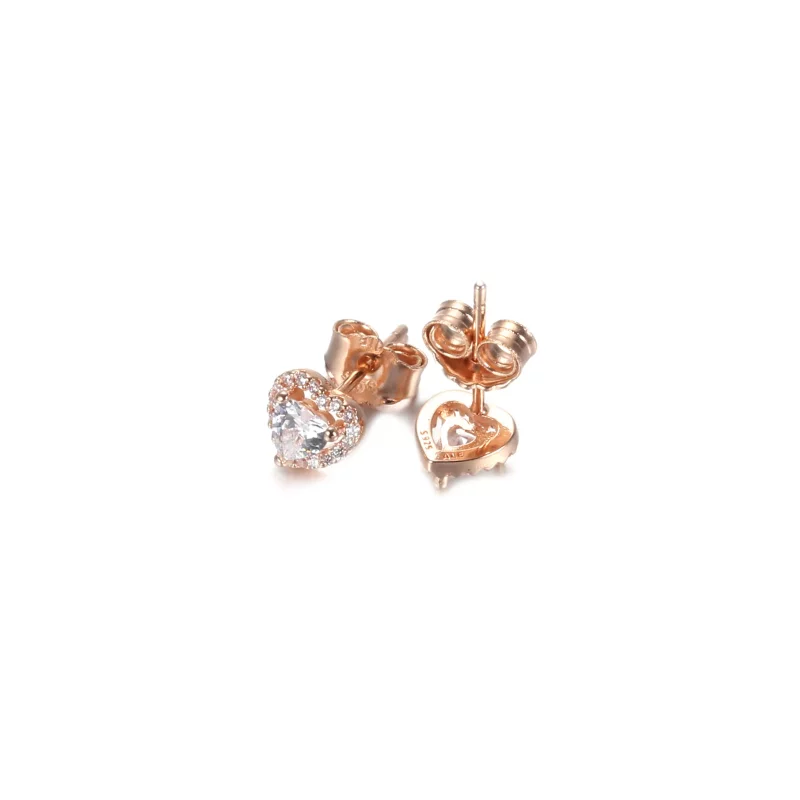 (afbeelding voor) Sparkling Elevated Heart Stud Earrings 288427c01 - Bekijken 5