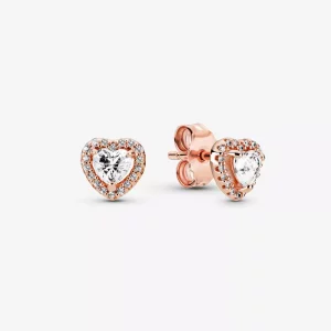 (afbeelding voor) Sparkling Elevated Heart Stud Earrings 288427c01