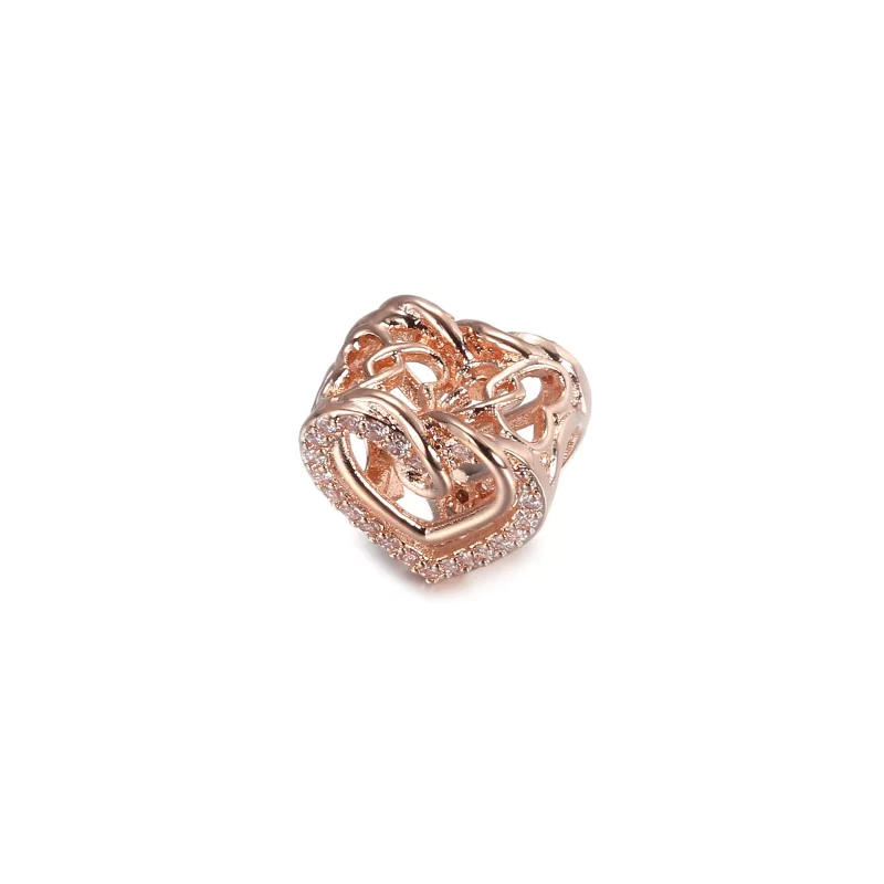 (afbeelding voor) PANDORA Sparkling Entwined Hearts Bedel - 789270C01 - Bekijken 2