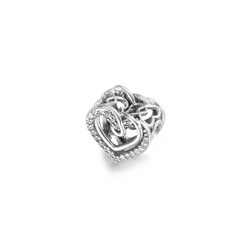 (afbeelding voor) Sparkling Entwined Hearts Bedel 799270c01 - Bekijken 2