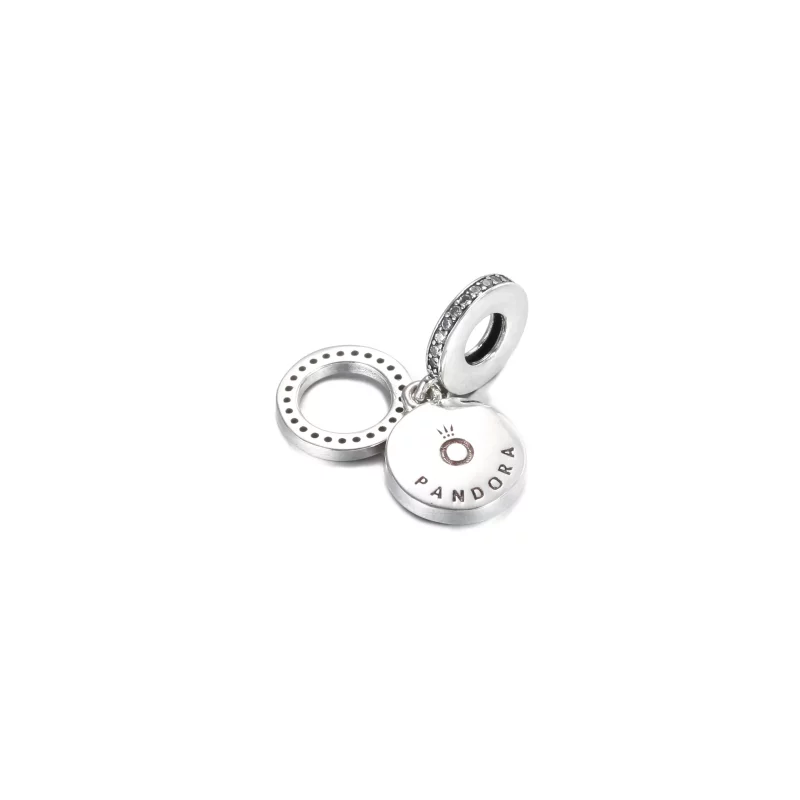 (afbeelding voor) Sparkling Red Disc Double Hangende Bedel 799186c03 - Bekijken 3
