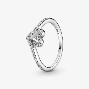 (afbeelding voor) Sprankelende Wishbone Heart Ring 199302c01
