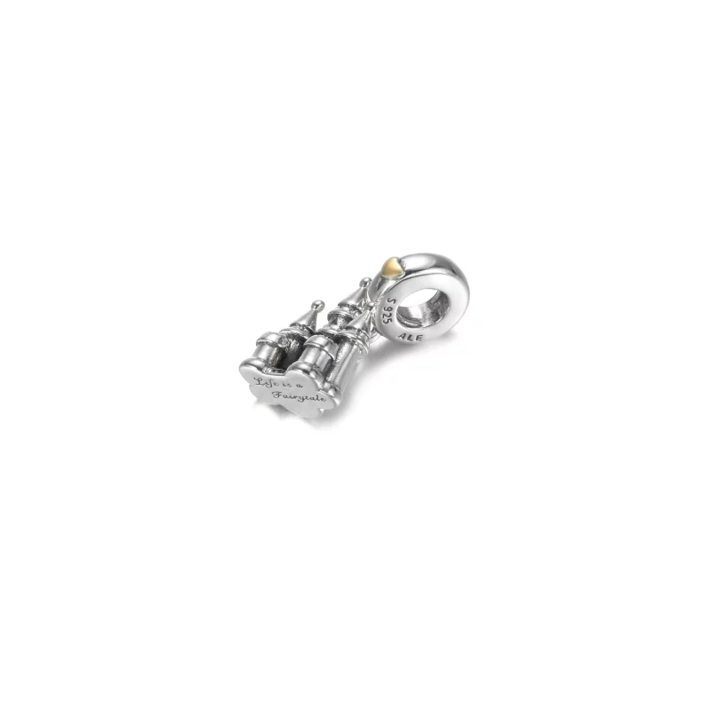 (afbeelding voor) PANDORA Two-tone Castle Hangende Bedel - 799337C00 - Bekijken 3