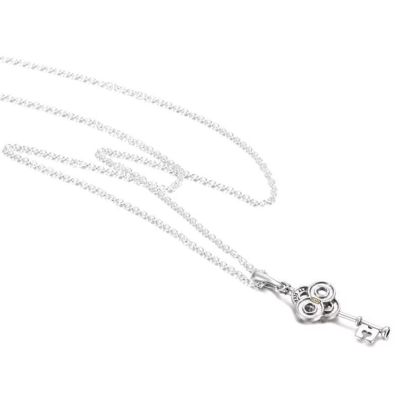 (afbeelding voor) Two tone Key Flower Necklace 399339c01 - Bekijken 3