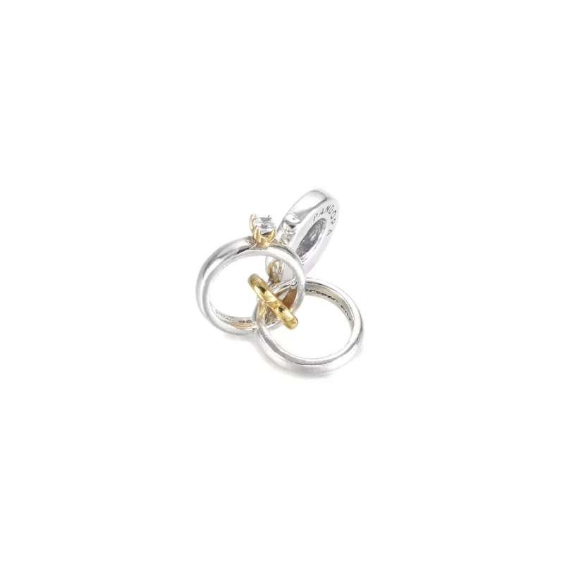 (afbeelding voor) Two tone Wedding Rings Hangende Bedel 799319c01 - Bekijken 2