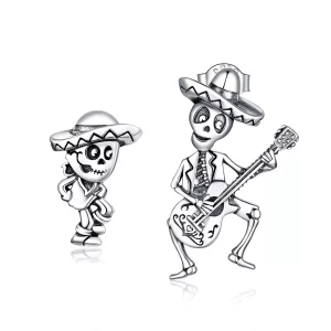 PANDORA Gitaar Skull Man Oorknopjes - BSE420 (afbeelding voor) PANDORA Gitaar Skull Man Oorknopjes - BSE420