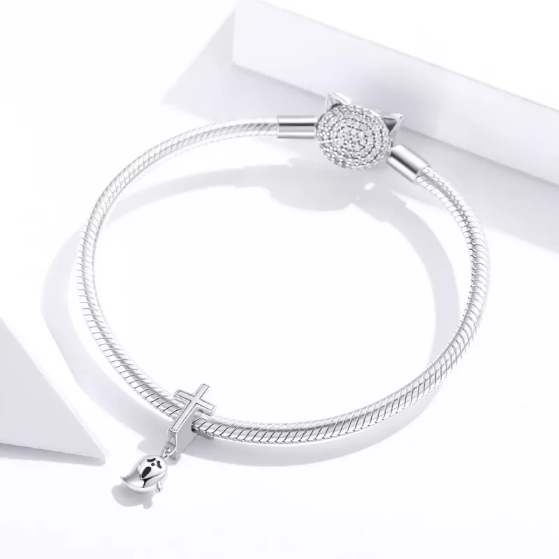 (afbeelding voor) PANDORA Halloween Spook Bedel - BSC328 - Bekijken 3