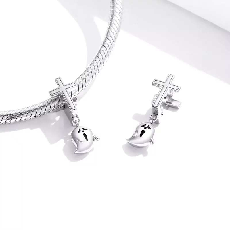 (afbeelding voor) PANDORA Halloween Spook Bedel - BSC328 - Bekijken 4