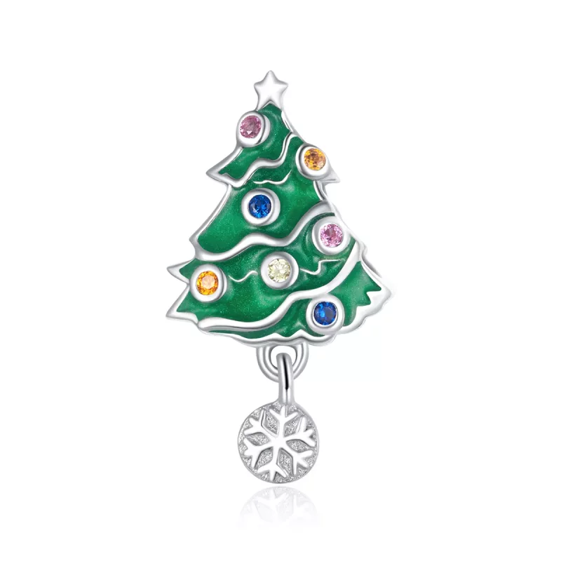 (afbeelding voor) PANDORA Kleurrijke kerstboom Bedel - BSC374