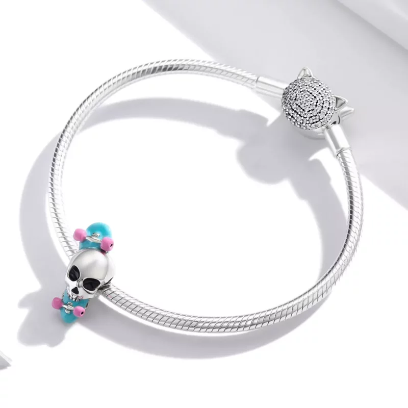 (afbeelding voor) PANDORA Skateboard Skelet Bedel - SCC1911 - Bekijken 3