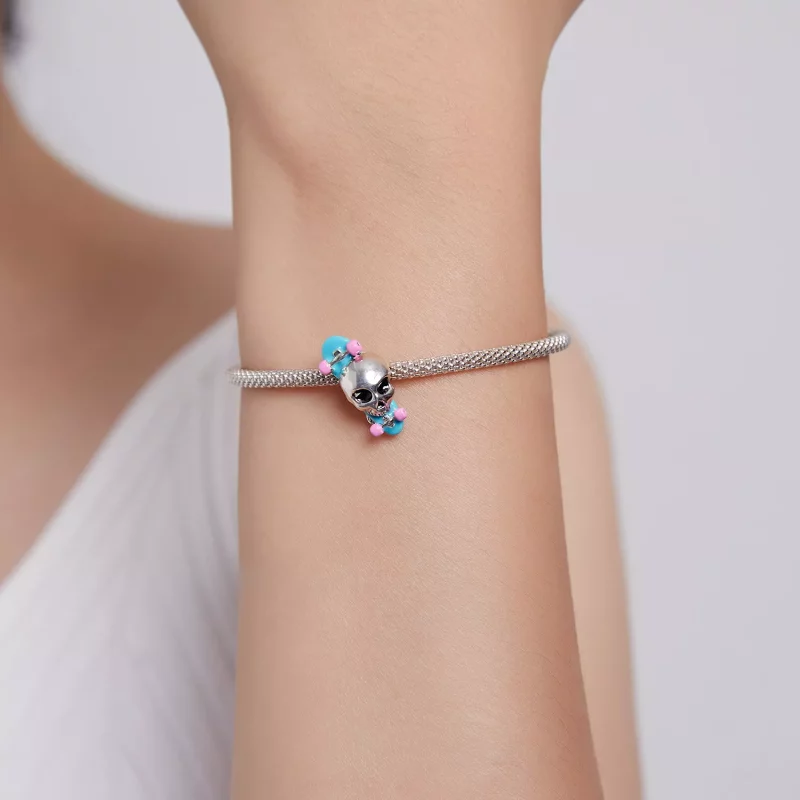 (afbeelding voor) PANDORA Skateboard Skelet Bedel - SCC1911 - Bekijken 5