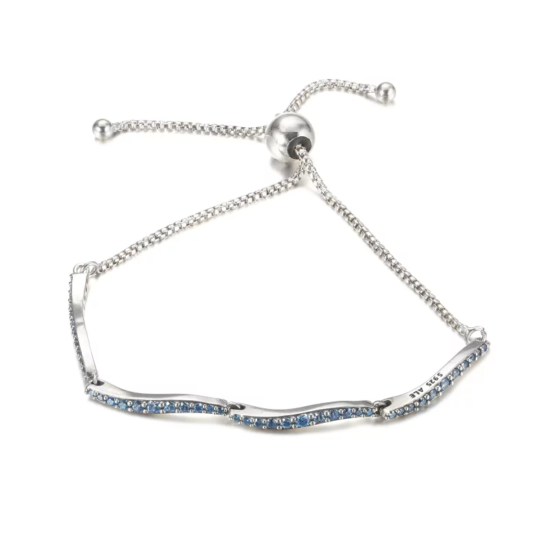 (afbeelding voor) PANDORA Blauwe Golf Schuifarmband - 599436C01 - Bekijken 2