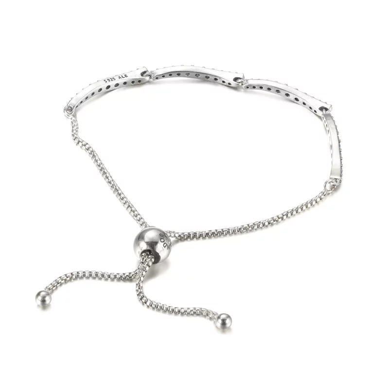 (afbeelding voor) PANDORA Blauwe Golf Schuifarmband - 599436C01 - Bekijken 3