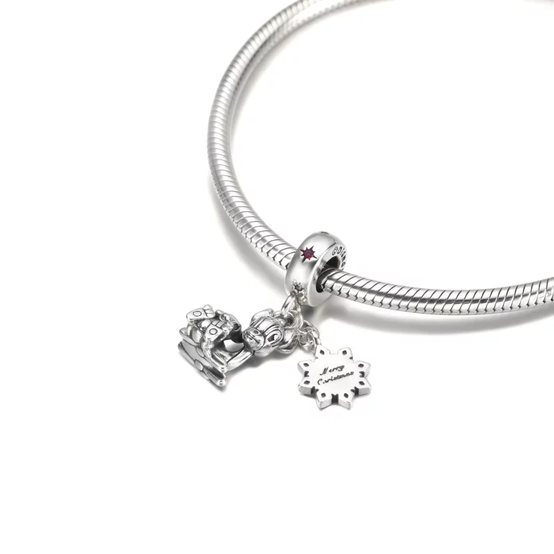 (afbeelding voor) PANDORA Disney Bambi & Stampertje Hangende Bedel - 799647C01 - Bekijken 5