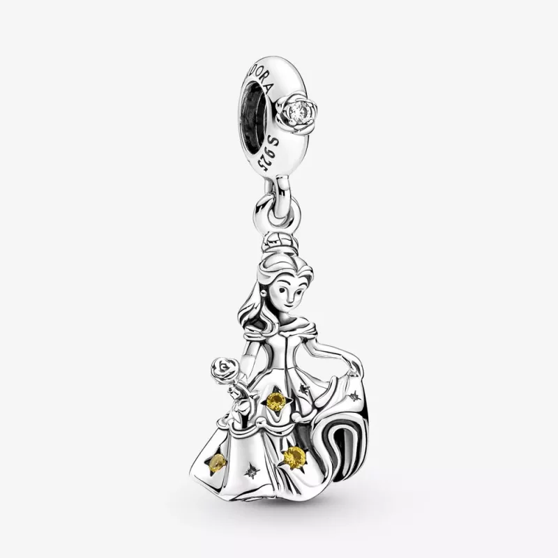 (afbeelding voor) PANDORA Disney Belle en het Beest Dansende Belle Hangende Bedel - 790014C01