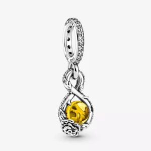 PANDORA Disney Belle Oneindigheid & Roos Hanger - 399525C01 (afbeelding voor) PANDORA Disney Belle Oneindigheid & Roos Hanger - 399525C01