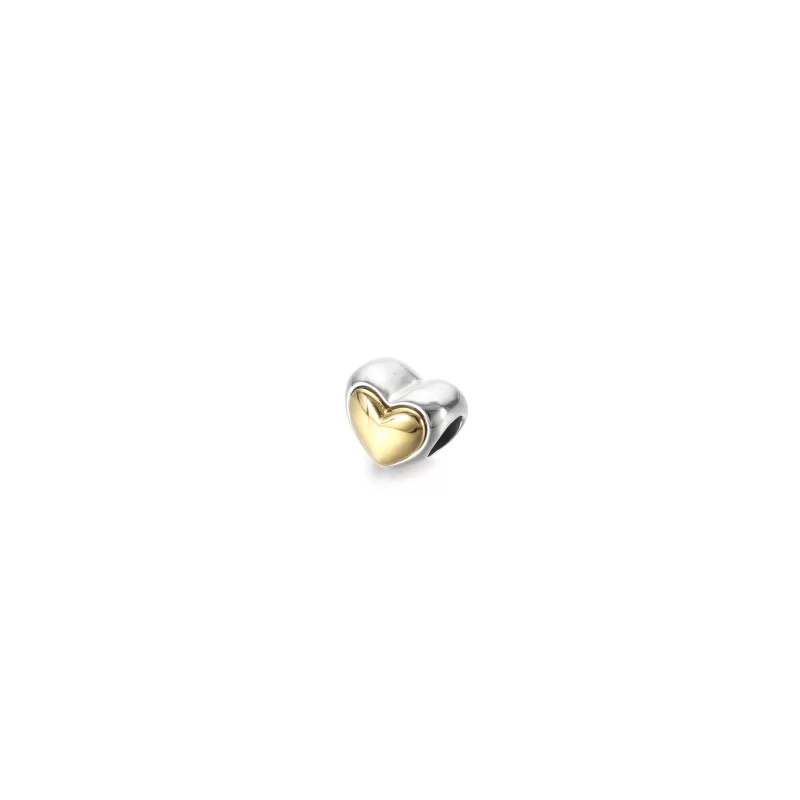 (afbeelding voor) PANDORA Domed Golden Heart Charm - 799415C00 - Bekijken 2