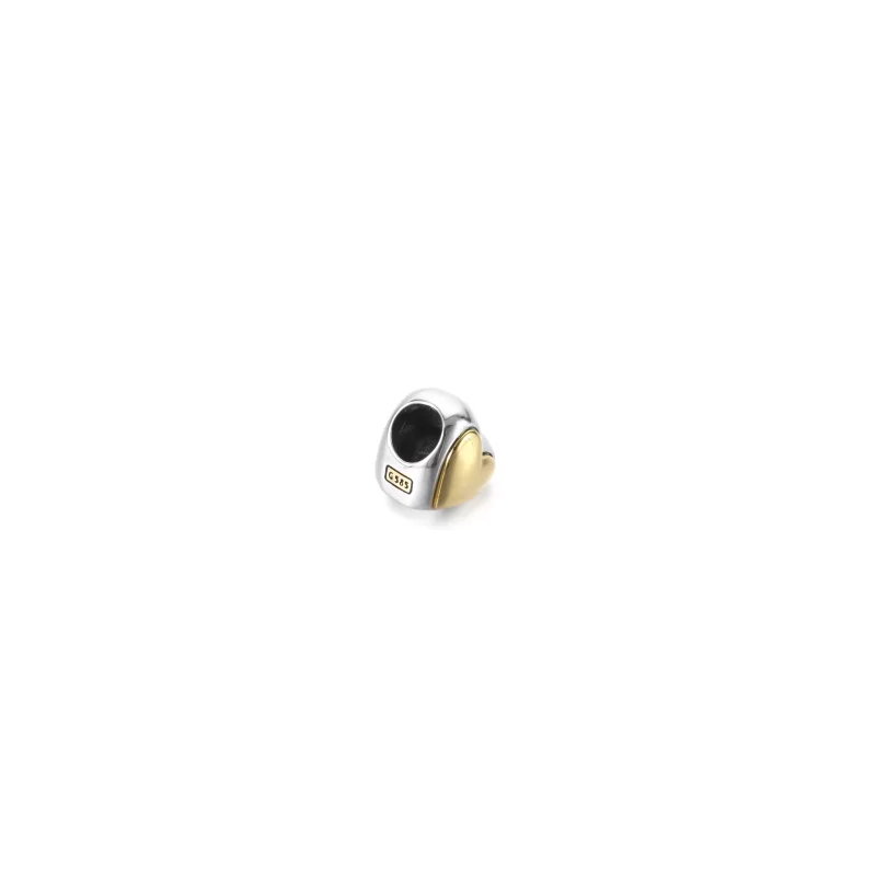 (afbeelding voor) PANDORA Domed Golden Heart Charm - 799415C00 - Bekijken 4