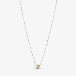 PANDORA Domed Golden Heart Collier Necklace - 399399C00 (afbeelding voor) PANDORA Domed Golden Heart Collier Necklace - 399399C00