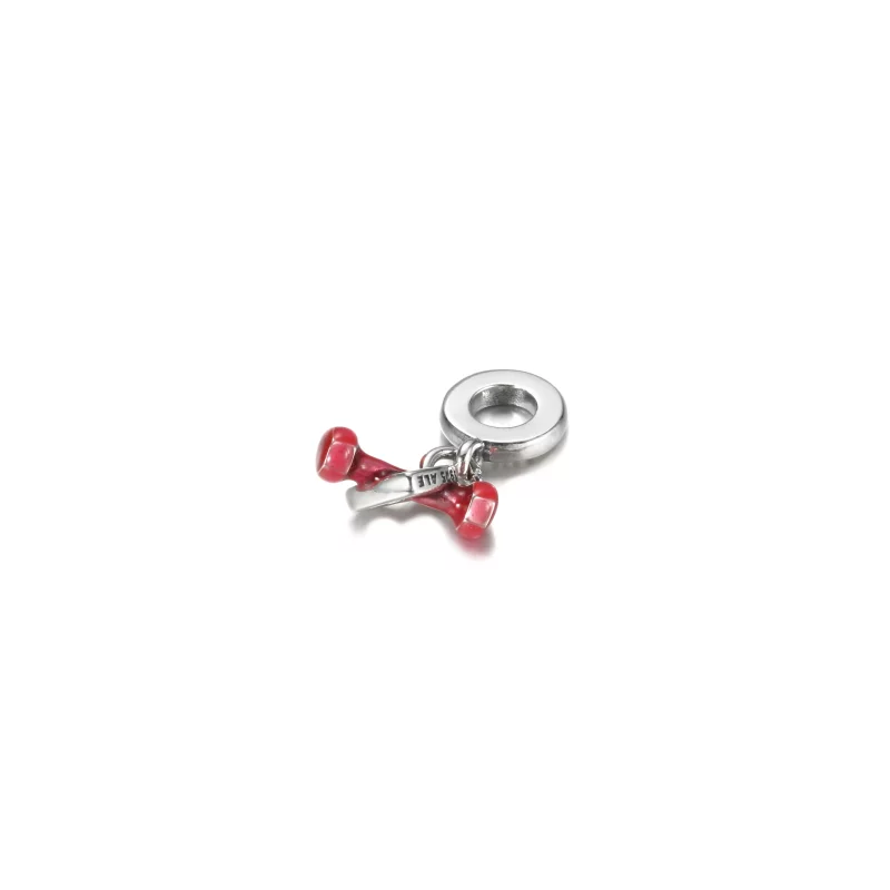 (afbeelding voor) PANDORA Dumbbell & Hart Hangende Bedel - 799545C01 - Bekijken 4