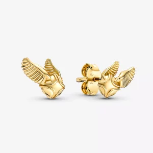 (afbeelding voor) PANDORA Harry Potter, Gouden Snaai Oorknopjes - 260025C00