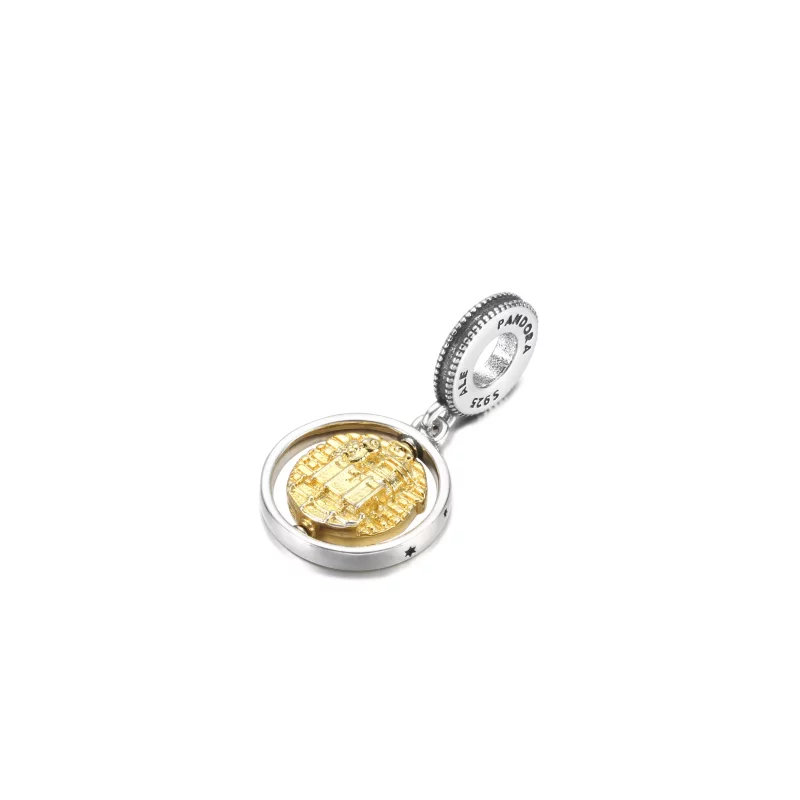 (afbeelding voor) PANDORA Harry Potter, Hedwig Ronddraaiende Hangende Bedel - 760035C00 - Bekijken 2