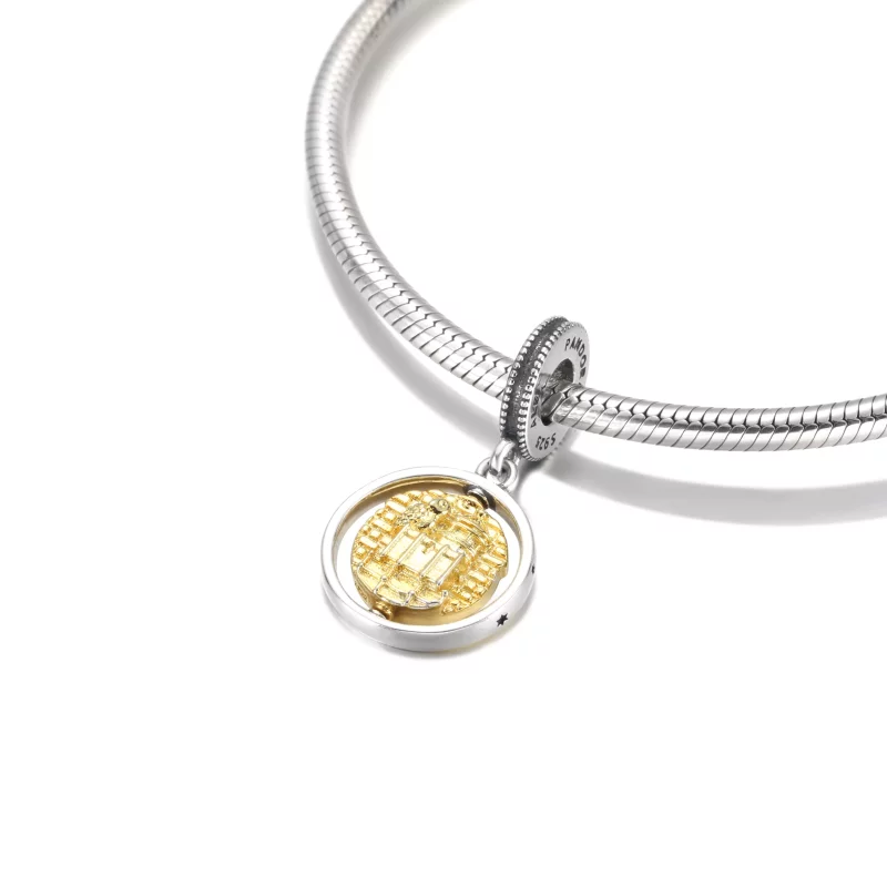 (afbeelding voor) PANDORA Harry Potter, Hedwig Ronddraaiende Hangende Bedel - 760035C00 - Bekijken 5