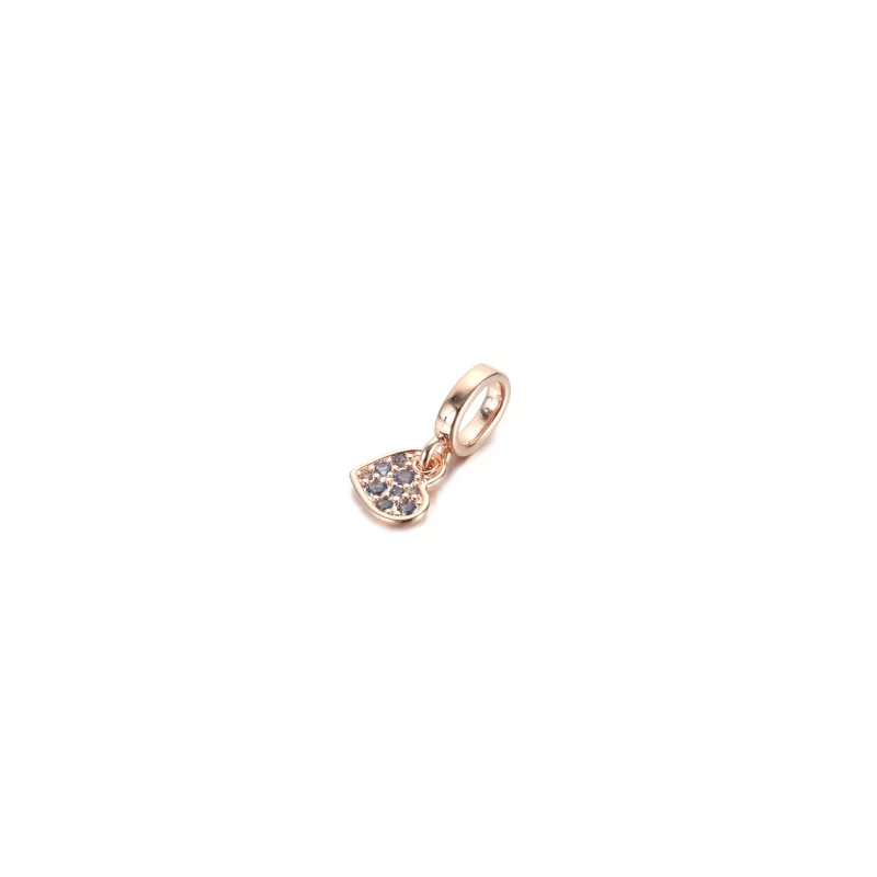 (afbeelding voor) PANDORA Light Blue Pavé Tilted Heart Dangle Charm - 789404C01 - Bekijken 2