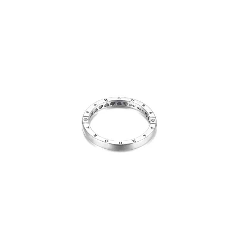(afbeelding voor) PANDORA Logo & Harten Ring - 199482C01 - Bekijken 5